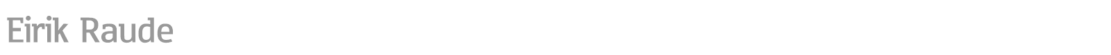 Eirik Raude font preview